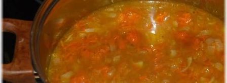 суп-пюре из тыквы с курицей и зеленым горошком. Шаг 39