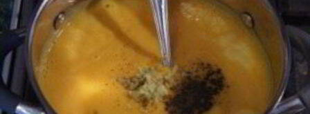 суп-пюре из тыквы с сельдереем. Шаг 4