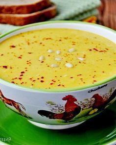 Суп-пюре из тыквы с тахиной