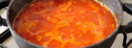 суп-пюре из запеченных томатов. Шаг 4