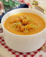 Суп-пюре с чечевицей и нутом