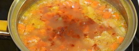 суп-пюре с чечевицей и нутом. Шаг 5