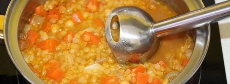 суп-пюре с чечевицей и нутом. Шаг 6