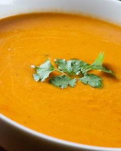 Суп-пюре с нутом и карри