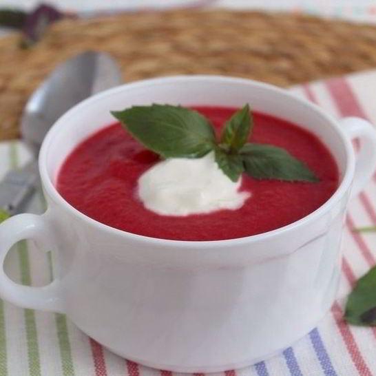 Рецепт супа-пюре со свеклой