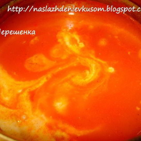 Рецепт томатного супа-пюре с макарошками
