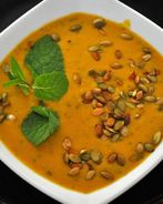 Тыквенный суп-пюре с чечевицей