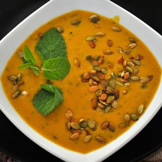 Рецепт тыквенного супа-пюре с чечевицей