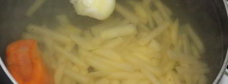суп с белыми грибами и пастой стеллине. Шаг 4