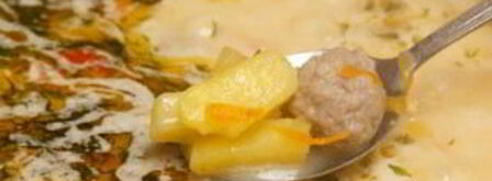 суп с фрикадельками и сыром. Шаг 8