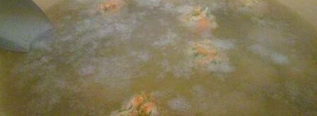 суп с молодой капустой и куриными тефтельками. Шаг 5