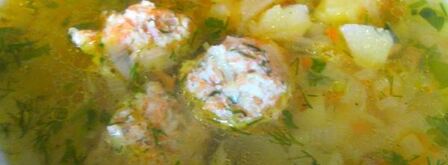 суп с молодой капустой и куриными тефтельками. Шаг 9