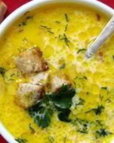 Суп сливочный с ветчиной