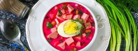 холодный свекольник с колбасой. Шаг 12