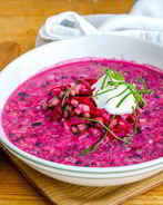 Холодный свекольник с квасом