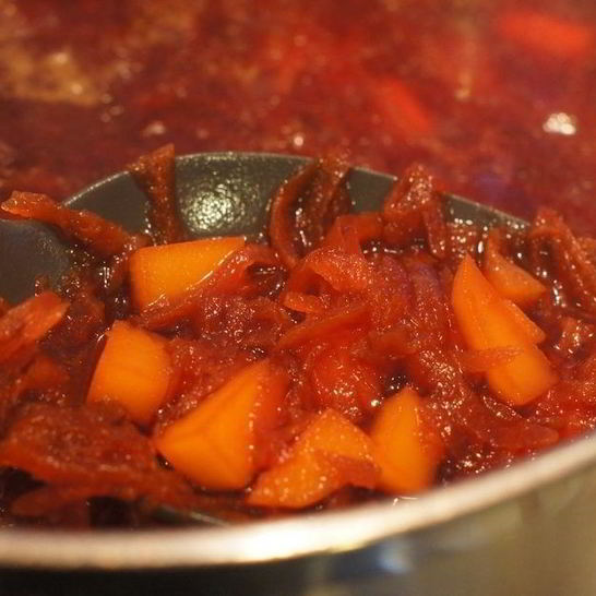 Рецепт свекольника горячего с мясом