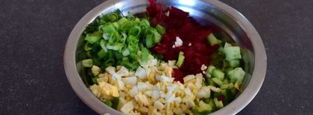 свекольник из маринованной свеклы из банки. Шаг 10