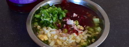 свекольник из маринованной свеклы из банки. Шаг 12