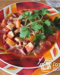 Свекольник из мяса для шаурмы