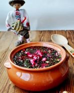 Свекольник холодный, с ветчиной