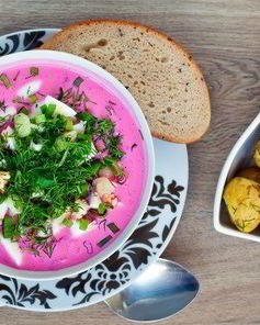 Свекольник классический с квасом