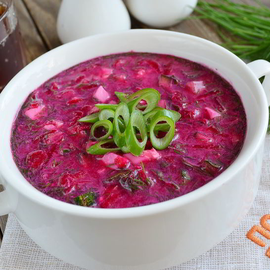 Рецепт свекольника на хлебном квасе