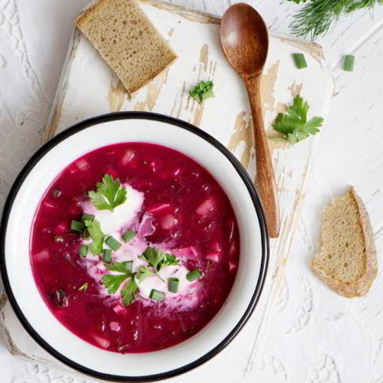 Рецепт свекольника с фасолью и прованскими травами