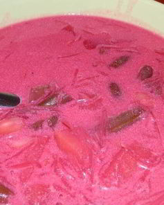 Свекольник с фасолью