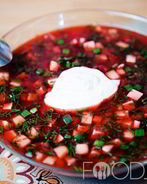 Свекольник с колбасой