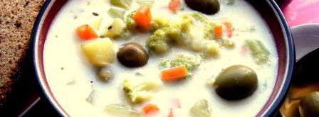 овощной сырный суп. Шаг 10