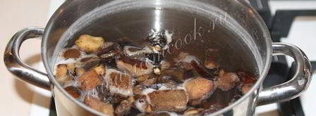 сливочно-сырный суп с грибами. Шаг 4