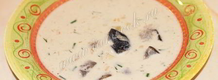 сливочно-сырный суп с грибами. Шаг 12