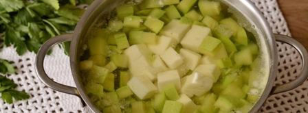 сырный суп-пюре с кабачком. Шаг 3