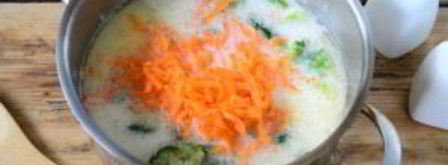 сырный суп с брокколи в булочках. Шаг 7