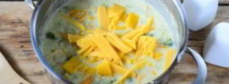 сырный суп с брокколи в булочках. Шаг 8