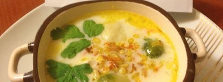 сырный суп с брюсельской капустой и клецками. Шаг 12