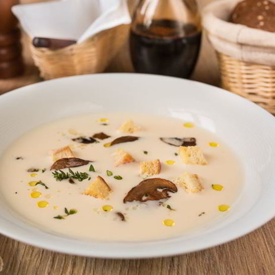 Рецепт сырного супа с грибами