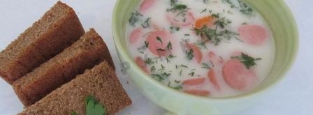 сырный суп с колбасой и плавленным сыром. Шаг 12