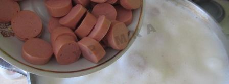 сырный суп с колбасой и плавленным сыром. Шаг 10