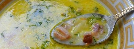 сырный суп с копченой курицей. Шаг 10