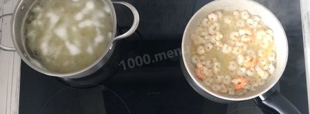 сырный суп с креветками. Шаг 6