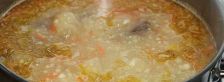 сырный суп с куриными сердечками. Шаг 5