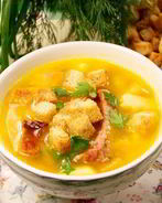 Сырный суп с ребрышками