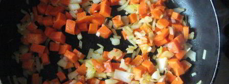 сырный суп с соевым мясом. Шаг 3