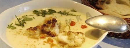 сырный суп с цветной капустой и сливками. Шаг 6