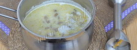 сырный суп жульен с грибами. Шаг 13