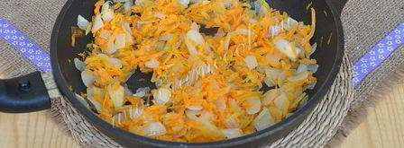 сырный суп жульен с грибами. Шаг 7