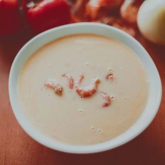 Рецепт сырного супчика с креветками