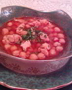 Турецкий куриный суп с нутом