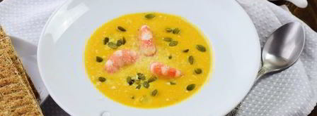 тыквенный суп с креветками. Шаг 17